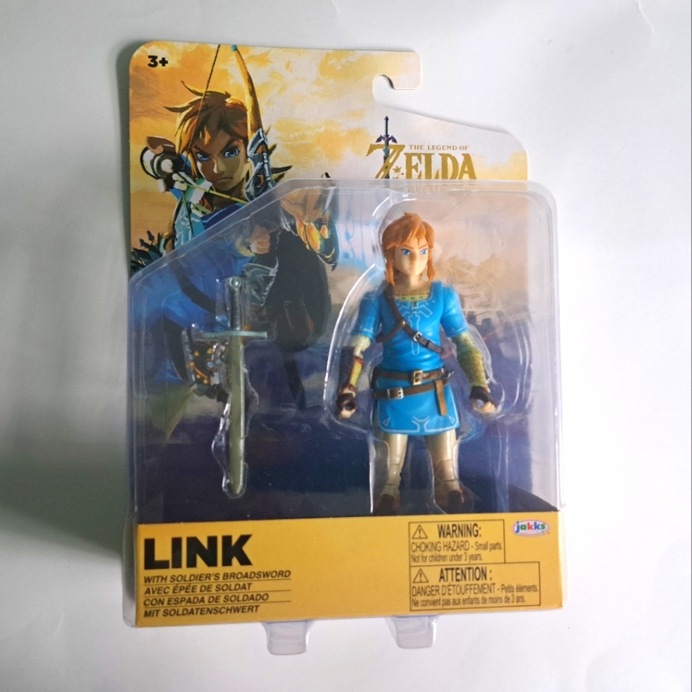 2023 World of Nintendo NEW Jakks Pacific Legend of Zelda Link Broadsword Figure.